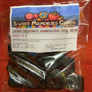 LIONS LIQUORICE HARDGUMS 125g