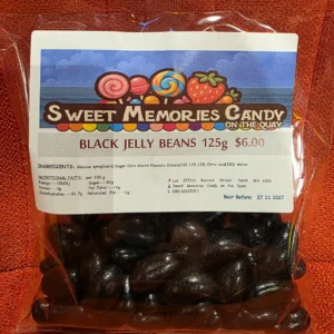 BLACK JELLY BEANS 125g